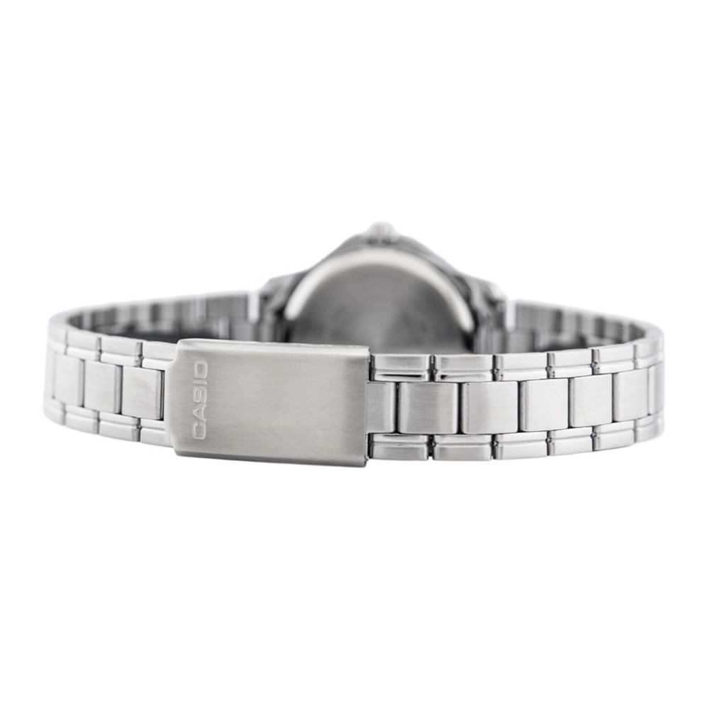 ĐỒNG HỒ NỮ CASIO LTP-V004D-7BUDF Dây kim loại - Mặt số màu trắng
