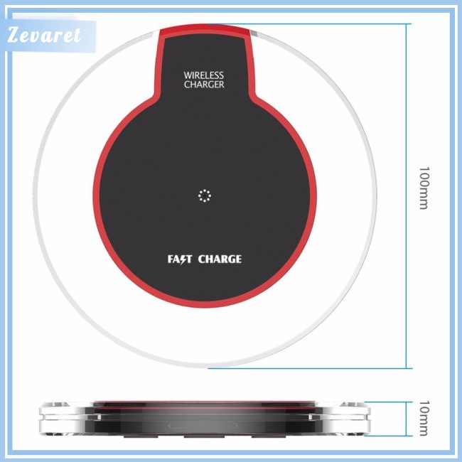 Đế Sạc Nhanh Không Dây QI Thiết Kế Pha Lê Thời Trang Cho Apple Android HTC