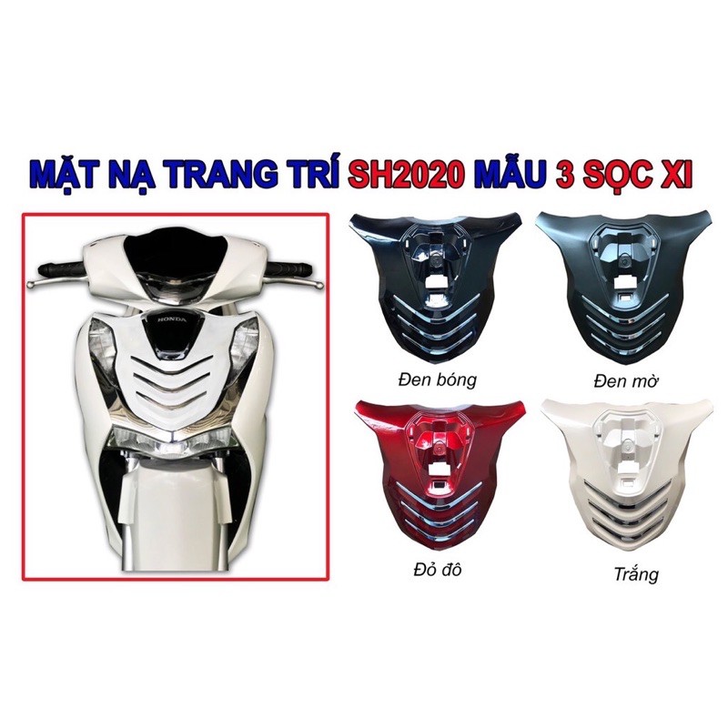 Mặt nạ 3 sọc kiểu sh 2020 hàng chất lượng( tặng bọc chìa khoá smakey)