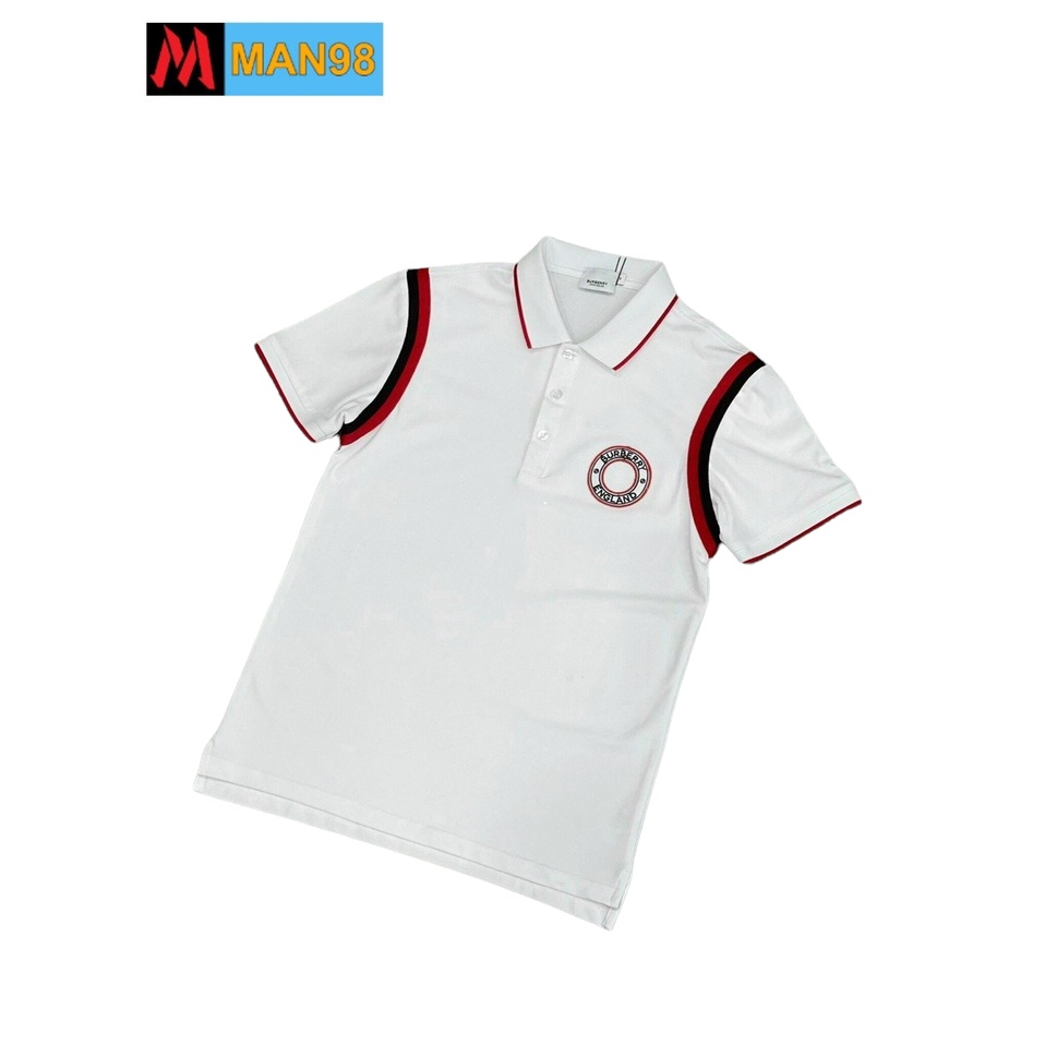 Áo polo nam có cổ logo tròn ngực bbr cao cấp PL14