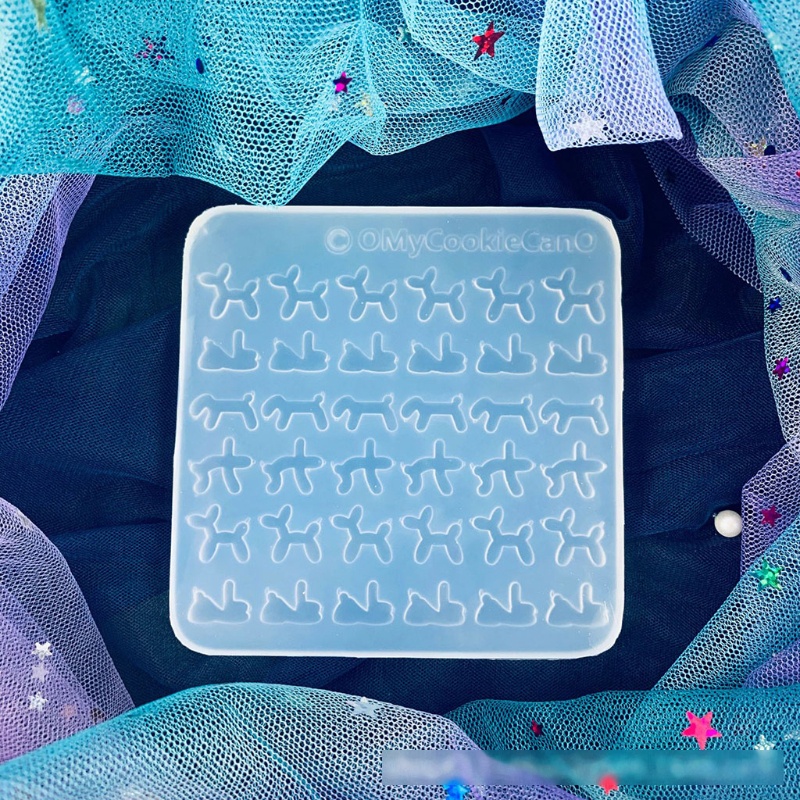 Khuôn Silicon Trong Suốt 30 Ngăn Làm Kẹo Hình Nàng Tiên / Ngôi Sao