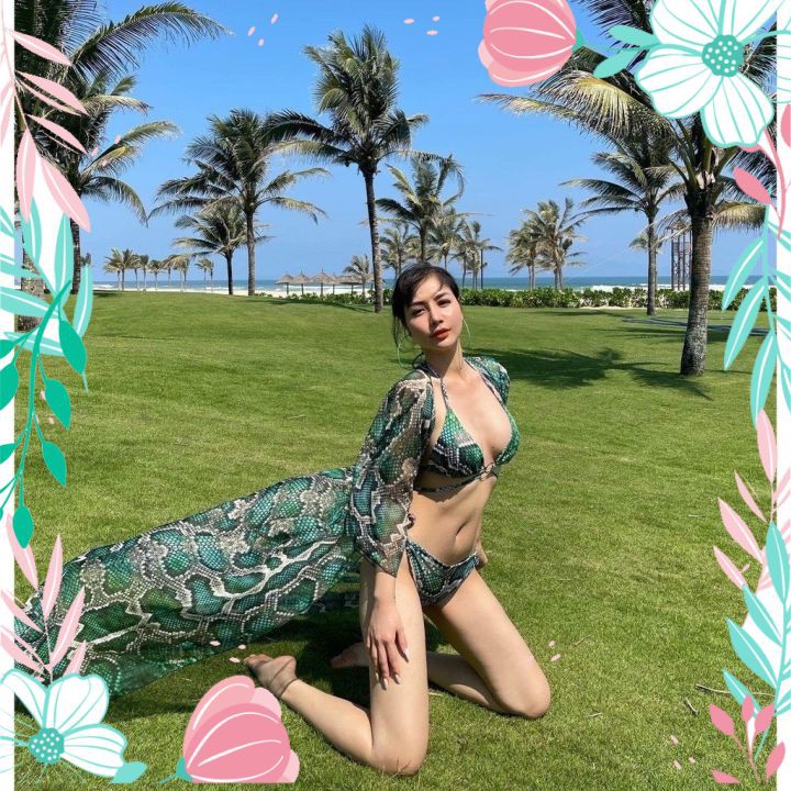 Set Bộ Bikini Nữ 3 Chi Tiết Tắm Biển Thời Trang