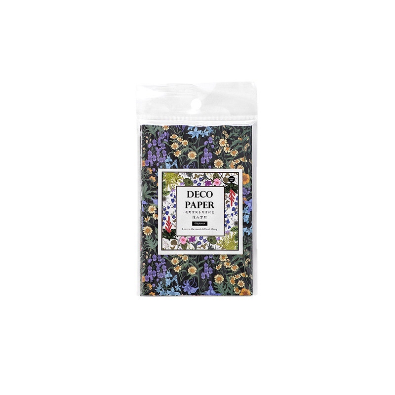 Sticker, gói vật liệu hoa cổ điển trang trí Scrapbook, sổ tay, vở - 60 sticker [ 115 ]