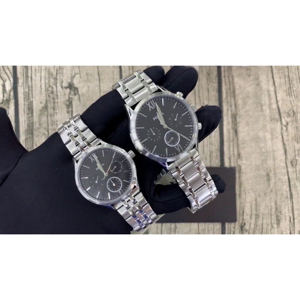 Đồng hồ đôi Fossil ❤️FREESHIP❤️ đồng hồ cặp Fossil BQ2469SET - nam/nữ - Thép không gỉ -U.S,A
