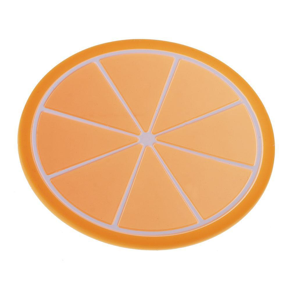 Đế lót ly silicon chống trượt hình trái cây dễ thương