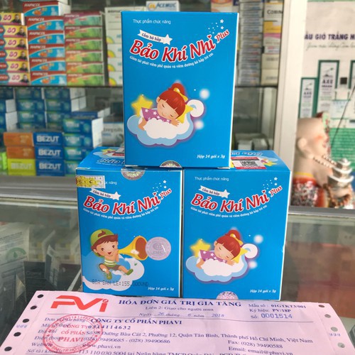 Bảo Khí Nhi Xanh Plus - Cốm Hô Hấp Giúp Bé Giảm Đờm, Ho Và Khò Khè (Hộp 14 Gói X 3g)