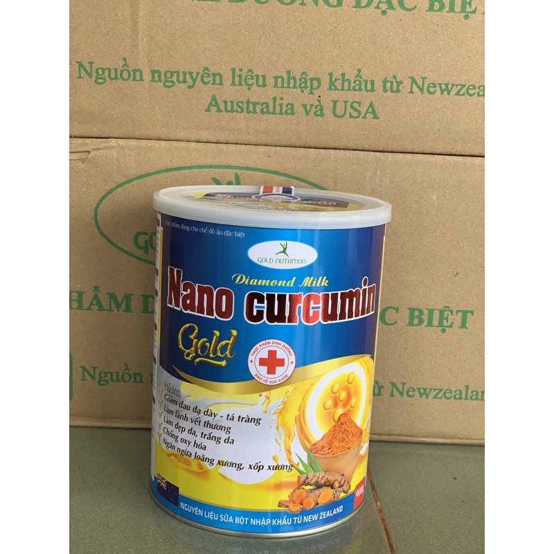 Sữa Nghệ Nano Curcumin Gold Detoxmilk 900 Gram/Lon