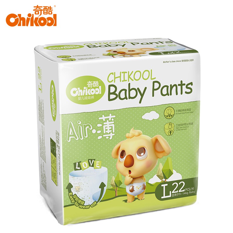 Chikool Baby Pants Tã Air Jumbo SINGLE PACK siêu mỏngL22 XL20 XXL18 XXXL16