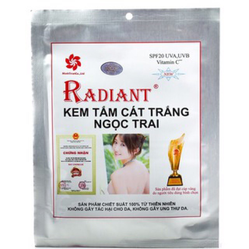 Tắm Trắng Cát Radiant Ngọc Trai