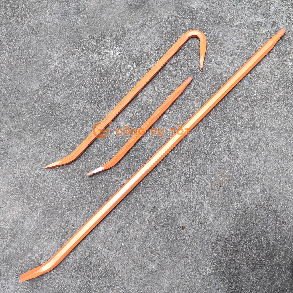 Xà beng thân lục giác Crôm-Vanadium Ø18 x 400mm Asaki AK-9650