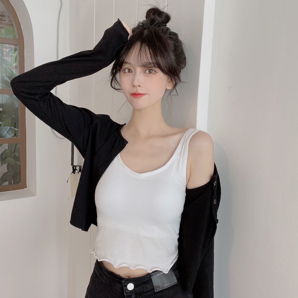 Áo Bra Nữ Hở Lưng Nâng Vòng Một Nhún Bèo Vạt Áo Gợi Cảm Mã Z1183