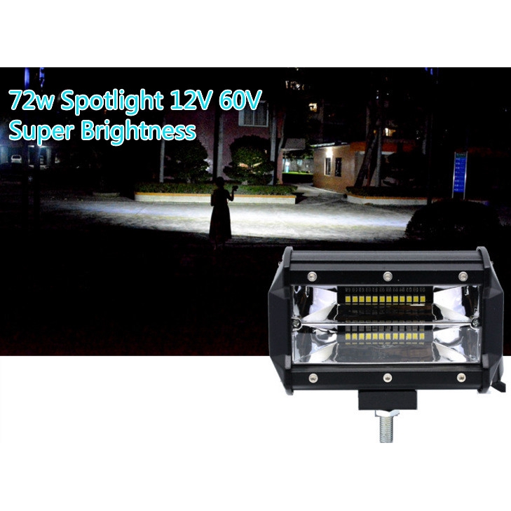 Offroad 14cm 72W LED Work Light Bar Spotlight 12V 60V CAR TRUCK SUV BOAT ATV 4WD DRIVING LED LAMP