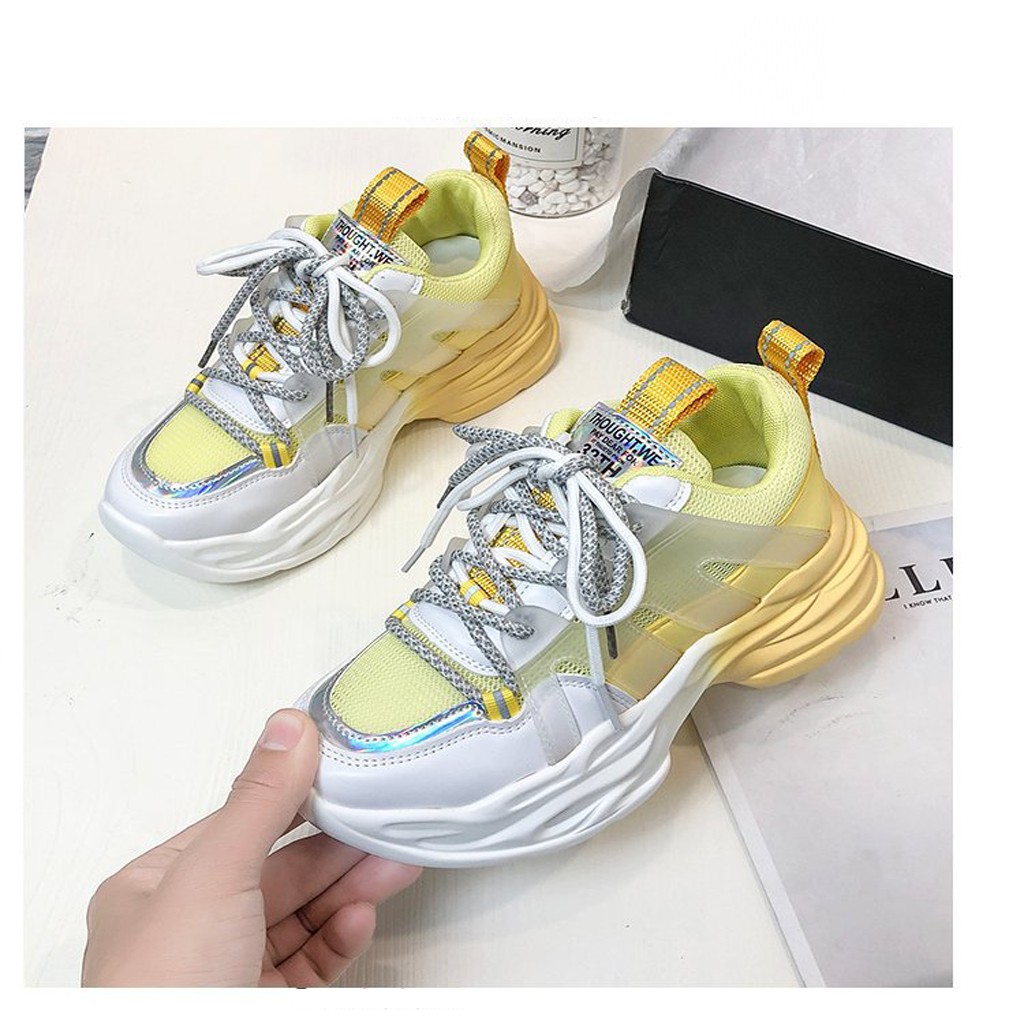 Giày thể thể thao nữ 👟Hot Trend 2020👟 Giày nữ Ulzzang kiểu dáng sneaker, đế pha 2 màu siêu đẹp phong cách cá tính G05 | WebRaoVat - webraovat.net.vn