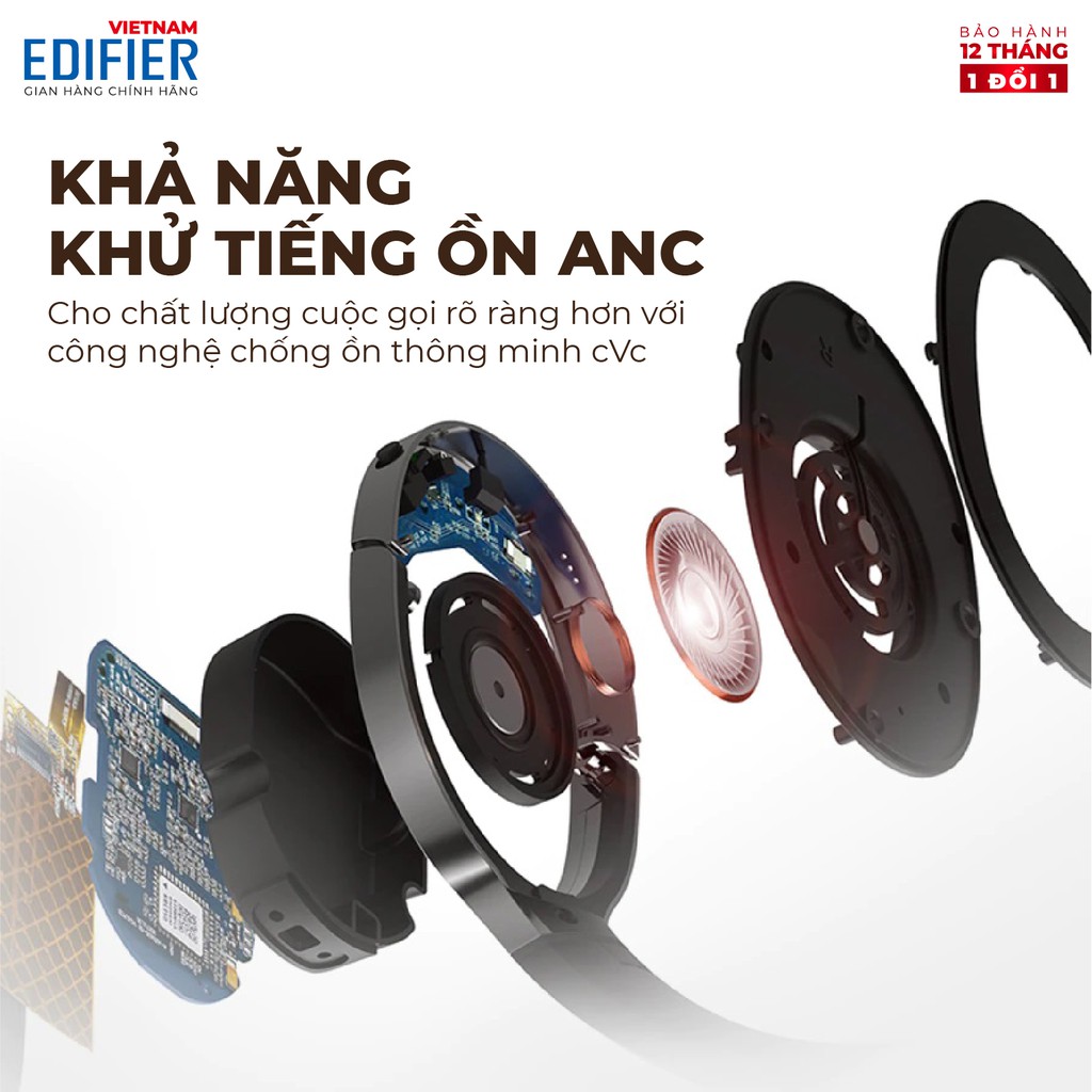 Tai nghe Bluetooth EDIFIER W860NB 45 giờ phát nhạc liên tục Chống ồn Hàng phân phối chính hãng Bảo hành 12 tháng 1 đổi 1 | BigBuy360 - bigbuy360.vn
