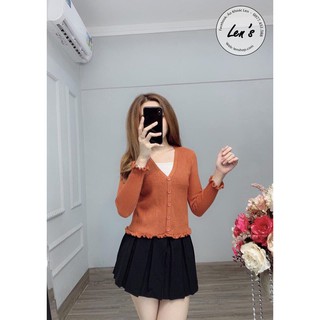 ÁO KHOÁC LEN VIỀN BÈO