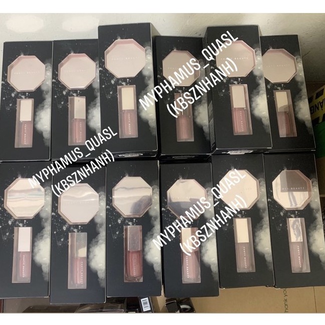 Set phấn bắt sáng - son bóng Fenty Beauty cả bộ - tách set