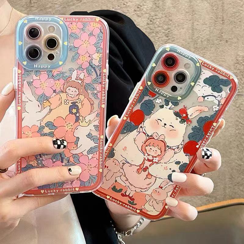 Ốp Điện Thoại Trong Suốt In Hình Thỏ Esther Dễ Thương Cho IPhone 13 Pro Max 12 Pro Max 11 Pro Max XR 6s 7 8 Plus