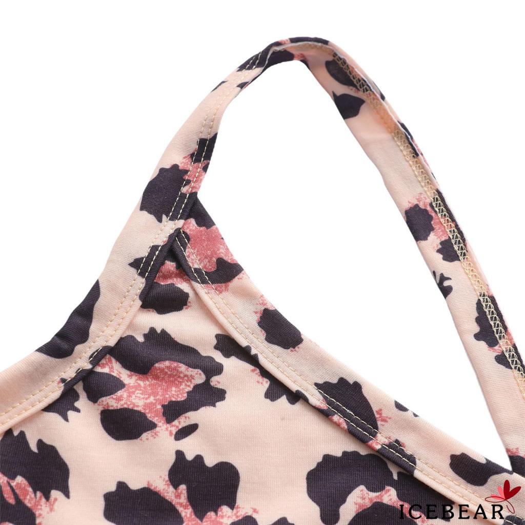 Áo Croptop Hai Dây In Họa Tiết Da Báo / Da Báo Thời Trang Cho Nữ