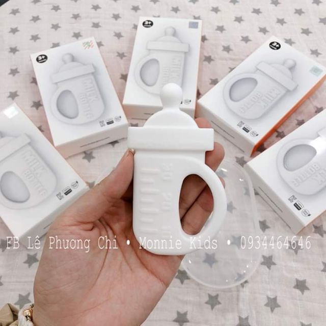 [Kèm Hộp Đựng] GẶM NƯỚU SILICON MILK BOTTLE