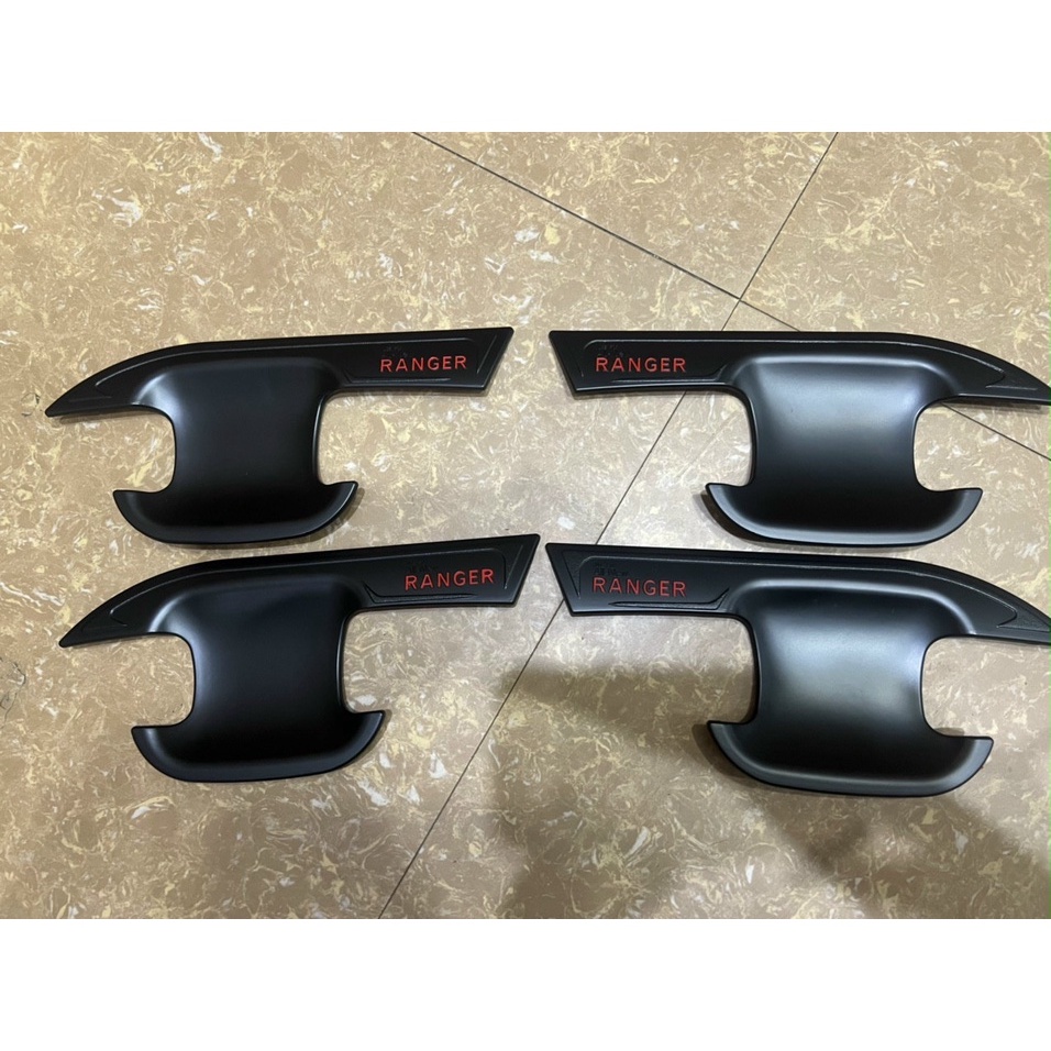 Ốp trang trí xe Ford Ranger 2022 2023 2024 Bản Witrak màu đen cao cấp, phụ kiện trang trí cho xe Ford Ranger 2022 2023