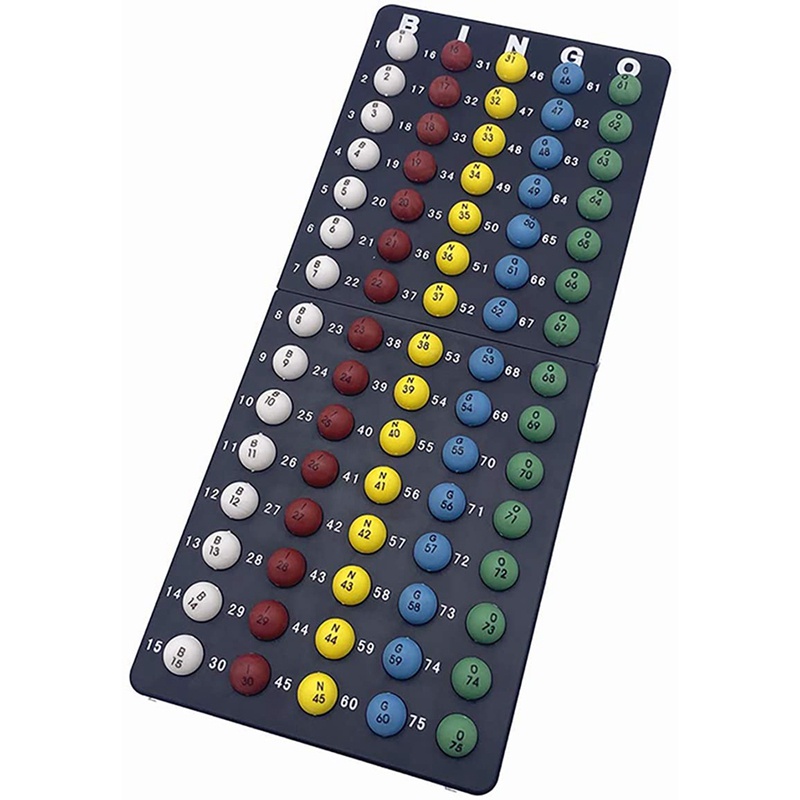 Bộ Trò Chơi Deluxe Bingo 6 Inch Lồng Bingo Master Board 75 Bóng Màu Và 50 Thẻ Bingo