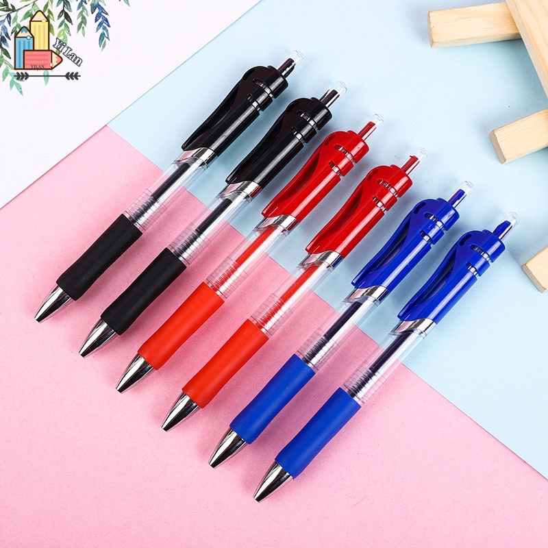 Bút Mực Nước Ngòi 0.5mm Vỏ Màu Đỏ / Xanh Dương / Đen