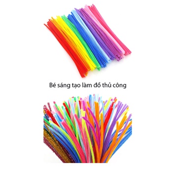 100 Que xoắn nhiều màu bé làm đồ thủ công sáng tạo