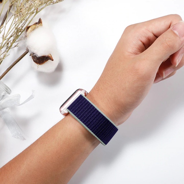 [Mới ra mắt 2020] Dây đeo Apple Watch chất liệu Nylon cao cấp ôm tay cho Series 5/4/3/2/1 kích thước 38 40 42 44