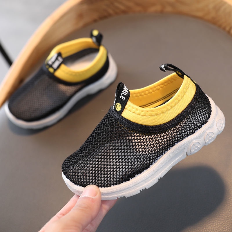 Giày Thể Thao Phối Lưới Thoáng Khí Chống Trượt Thời Trang Mùa Hè Cho Bé