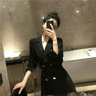 Đầm vest công sở đen
