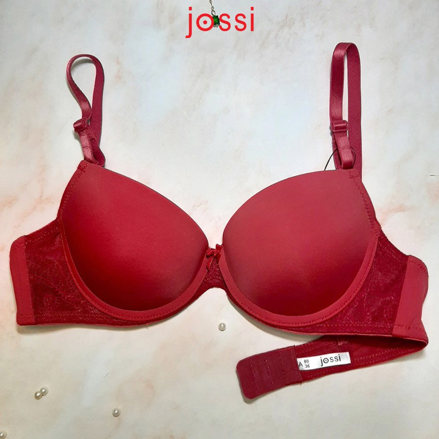 Áo lót Jossi 310D trơn phối ren mút vừa cúp xéo | BigBuy360 - bigbuy360.vn