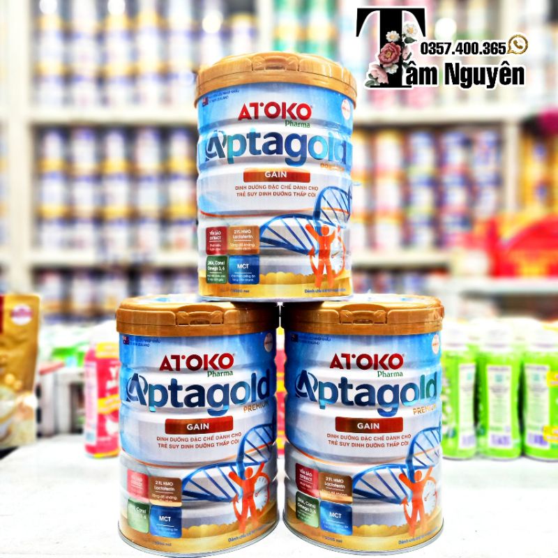 Sữa bột Aptagold Premium Gain 900g