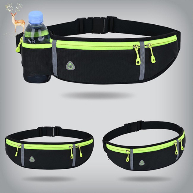 【Trong kho】 Belt Bag Waist  Pack With Water Bottle Holder Waist Pouch Mount For Runing Sports