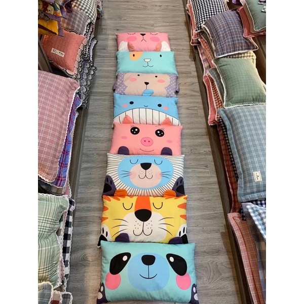 Gối trẻ em cotton 100% thoáng mát mềm mịn