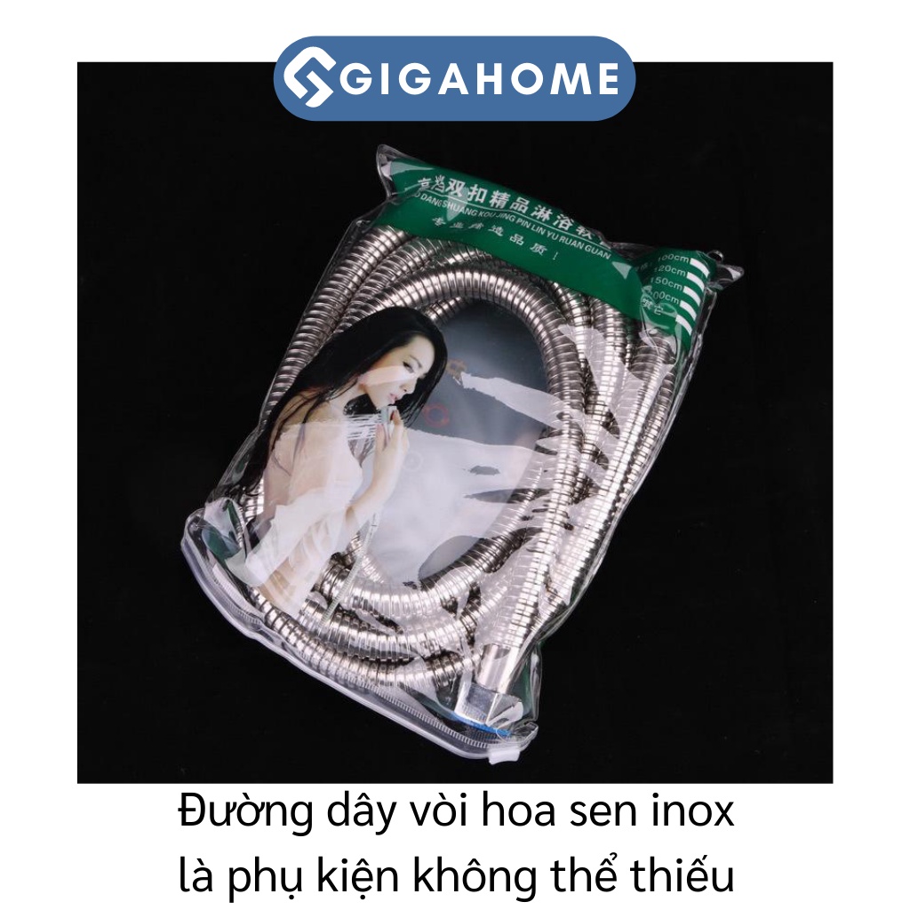 Dây Sen Cấp Nước Vòi Hoa Sen, Vòi Xịt GIGAHOME Thiết Kế 2 Đầu Đảo Ngược 1.5M 6049