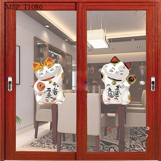 Decal Mèo thần tài