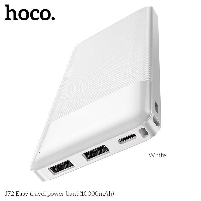 NOWSHIP-Pin sạc dự phòng Hoco J77-LED 10000mAh,đèn pin-Tích hợp cáp sạc Micro Type C Lighting cho iPhone Samsung Android