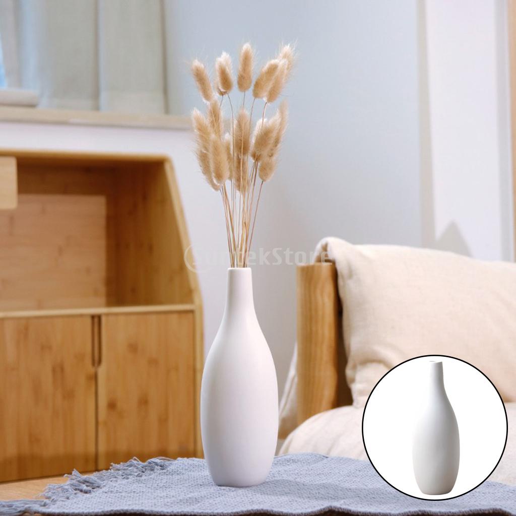 Lọ hoa bằng gốm màu trắng dùng chụp ảnh trang trí bàn nhà bếp phong cách Bắc Âu