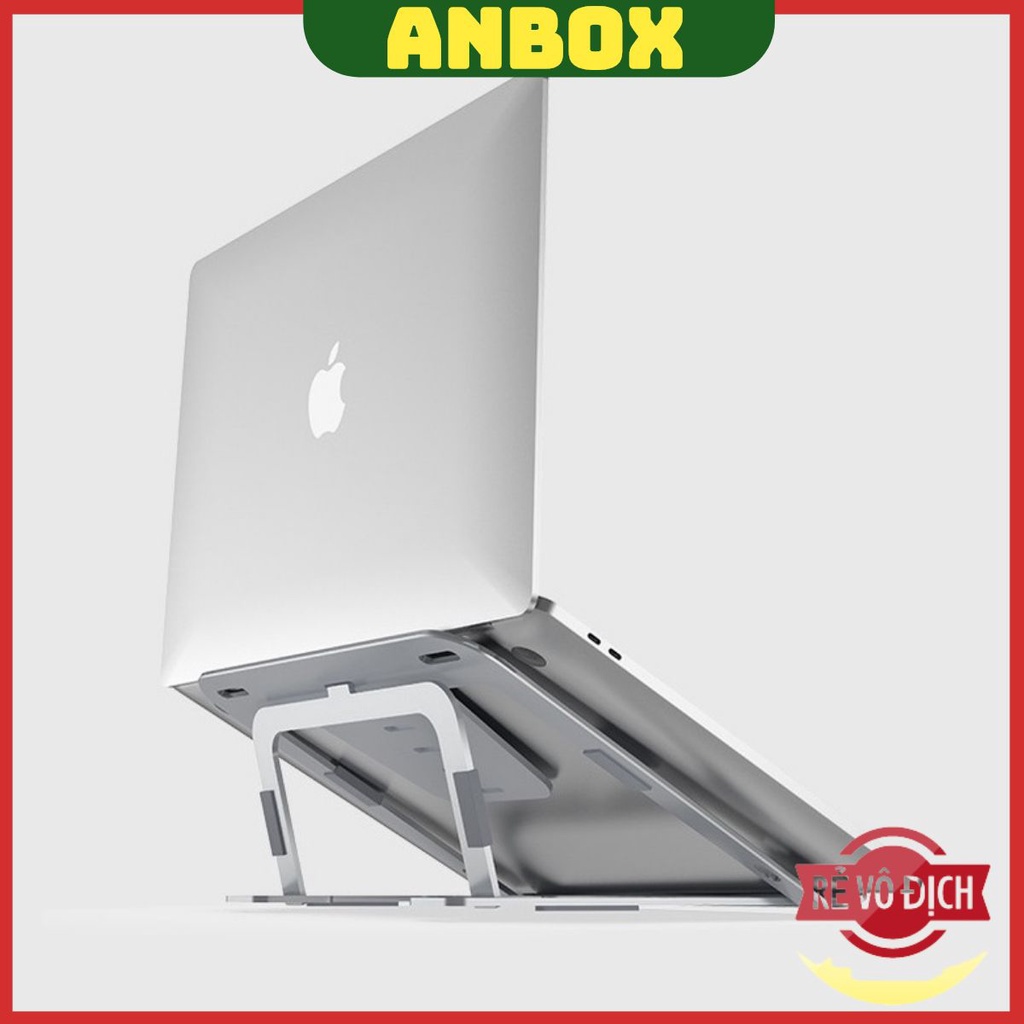 Giá đỡ kê tản nhiệt cho macbook, laptop, máy tính xách tay P3 từ hợp kim nhôm cao cấp, điều chỉnh độ cao nhiều nấc.