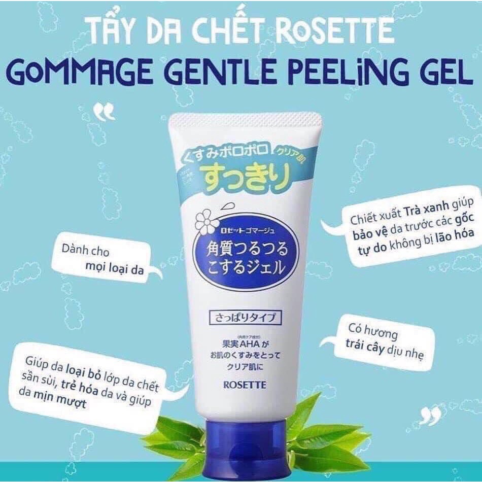 Tẩy Tế Bào Chết Rosette Gel Tẩy Da Chết Peeling 120g Nhật Bản