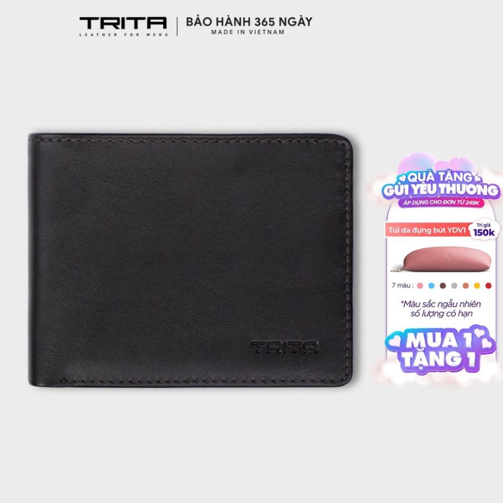 Ví nam thời trang da bò thật TRITA RVN002 nhiều màu !