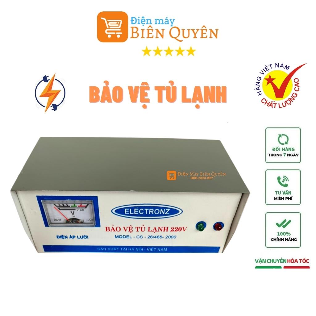 Bảo vệ tủ lạnh ELECTRONZ, bảo vệ ổn áp tủ đông, tự động tắt mở, hàng Việt Nam chất lượng cao (BH 06 Tháng)