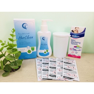 Bộ 3 món: Gel rửa cốc nguyệt san, cốc khử trùng và 1 hộp viên tiệt trùng Milton