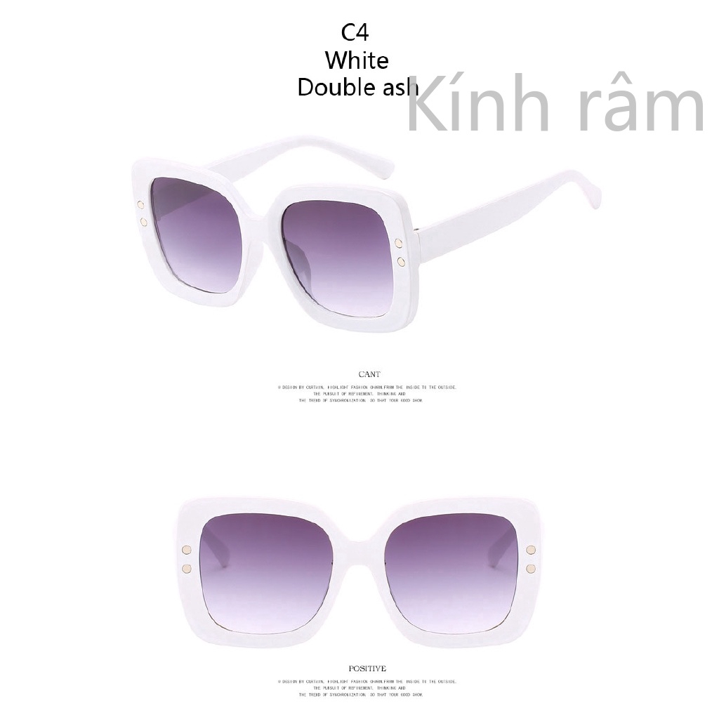 Kính râm nữ gọng vuông phong cách cổ điển