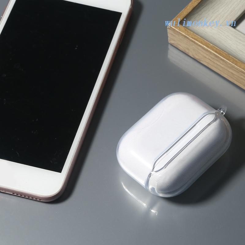 Vỏ Bảo Vệ Hộp Sạc Tai Nghe AirPods Pro Bằng TPU Trong Suốt Chất Lượng Cao