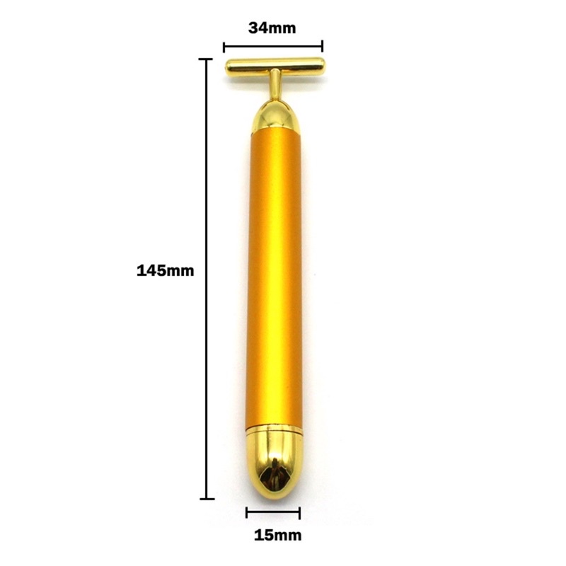 cây lăn mắt mát xa mặt rụng chạy bằng pin mạ vàng _ giúp giảm thâm mắt căng da thư giãn  , rất tiện lợi