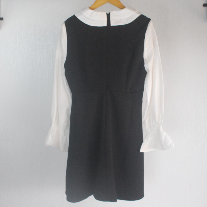 Đầm Seifini đen trắng