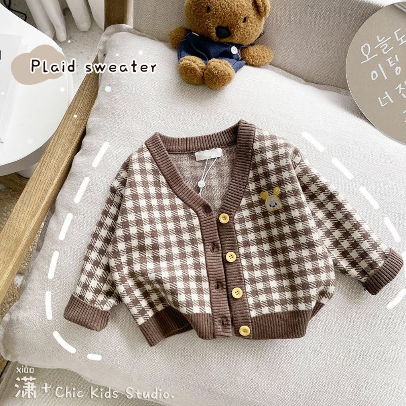 Cardigan len mịn cho bé trai bé gái