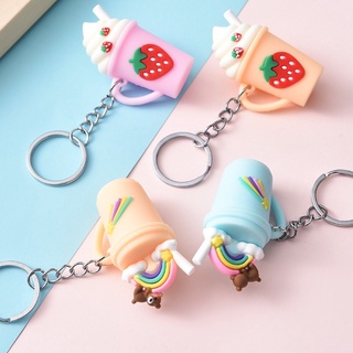 Móc khoá ly trà sữa mini cute