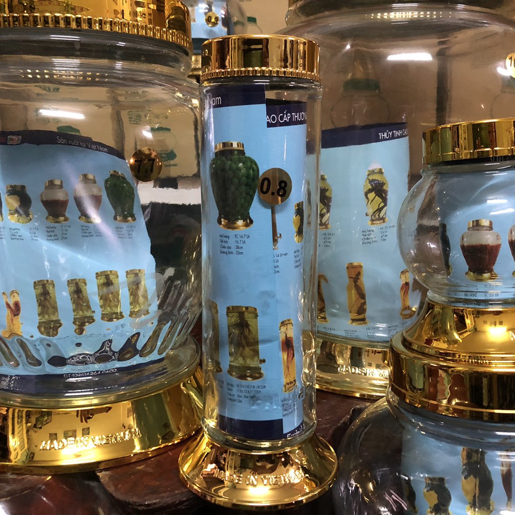 BÌNH NGÂM RƯỢU THỦY TINH CAO CÂP 0.8 Lít -THỦY TINH BẮC HẢI